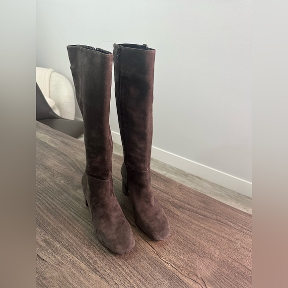 Ann Taylor Brown Over the Knee Boots with Suede Finish - Picture 1 of 12